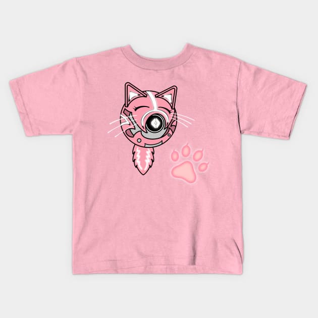 Neko Kawaii Ghost Kids T-Shirt by DoubleAron23